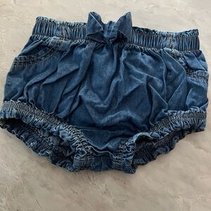 Cat & Jack Blue Denim Bow Shorts
